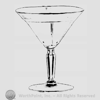 Glass pattern: Tudor; saucer.