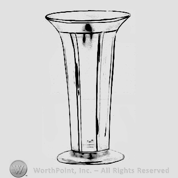 Glass pattern: Tudor; vase.