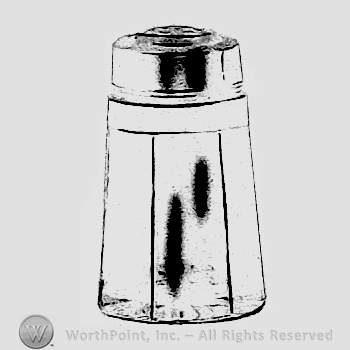Glass pattern: Tudor; salt or pepper.