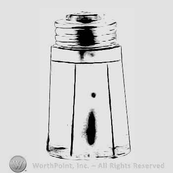 Glass pattern: Tudor; salt or pepper.