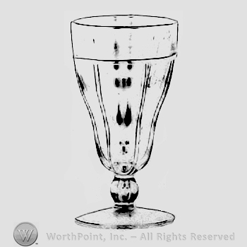 Glass pattern: Tudor; goblet.