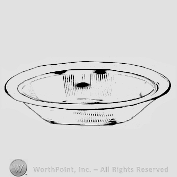 Glass pattern: Pleat & Panel; vegetable dish.