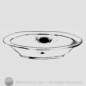 Glass pattern: Yeoman; oval baker.