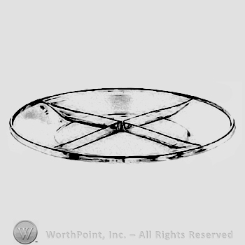 Glass pattern: Yeoman; tray.