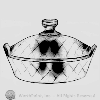 Glass pattern: Yeoman; lemon dish.