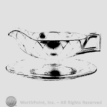 Glass pattern: Yeoman; french dressing boat.