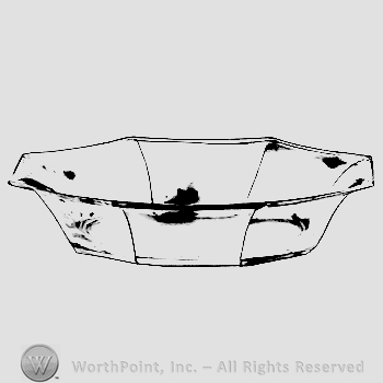 Glass pattern: Ribbed Octagon; bowl.