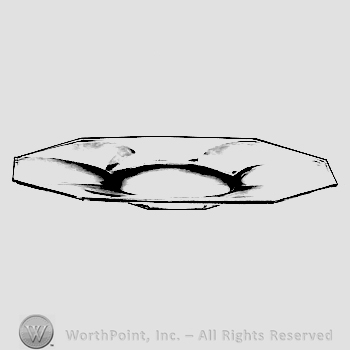 Glass pattern: Ribbed Octagon; platter.