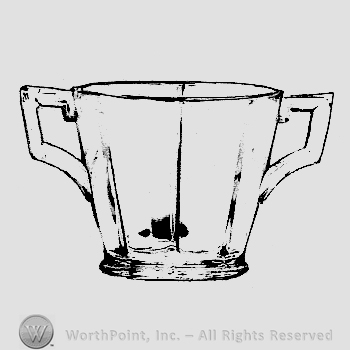 Glass pattern: Ribbed Octagon; sugar.