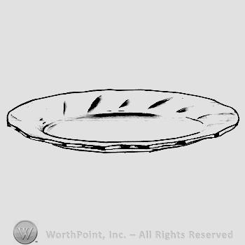 Glass pattern: Twist; platter.