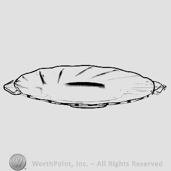 Glass pattern: Twist; plate.
