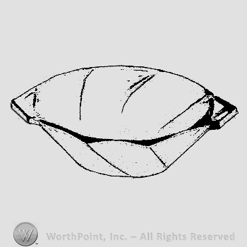 Glass pattern: Twist; nut dish.