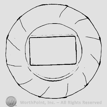 Glass pattern: Twist; plate.