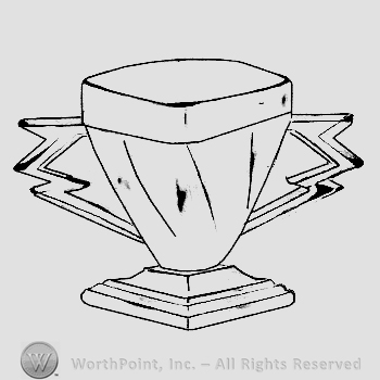 Glass pattern: Twist; footed sugar.