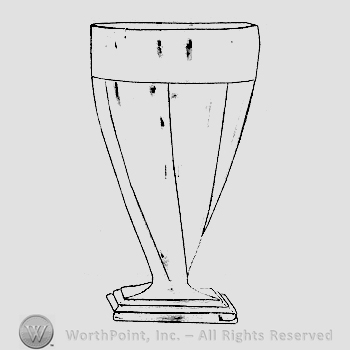 Glass pattern: Twist; footed ice tea.
