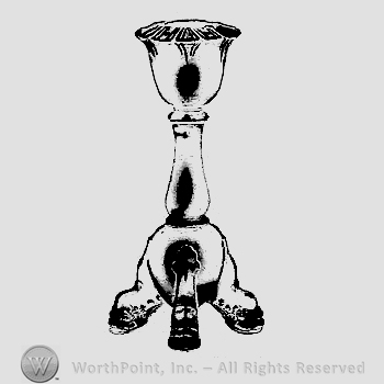 Glass pattern: Empress; candlestick.