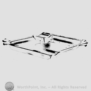 Glass pattern: Empress; ash tray.