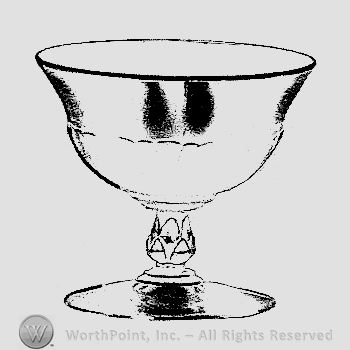Glass pattern: Empress; sherbet.
