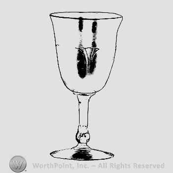 Glass pattern: Empress; goblet.
