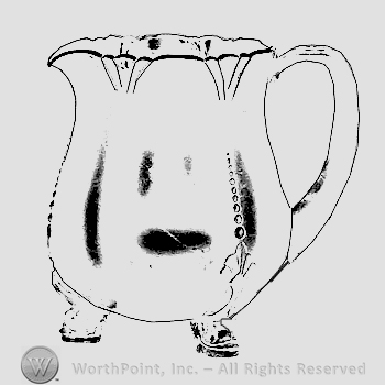Glass pattern: Empress; footed jug.