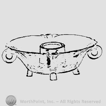 Glass pattern: Empress; candlestick.