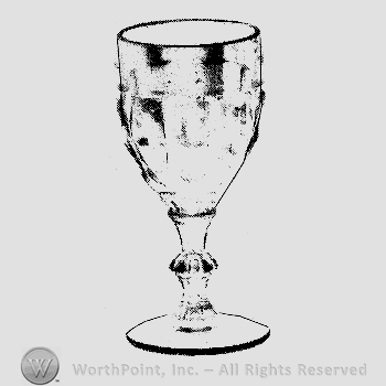 Glass pattern: Old Sandwich; claret.