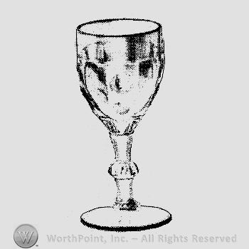 Glass pattern: Old Sandwich; wine.