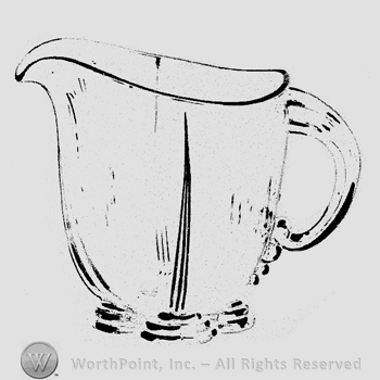 Glass pattern: Twentieth Century; milk pitcher.