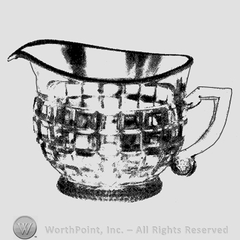 Glass pattern: Victorian; cream.
