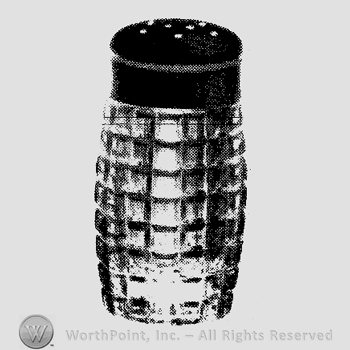 Glass pattern: Victorian; salt or pepper.
