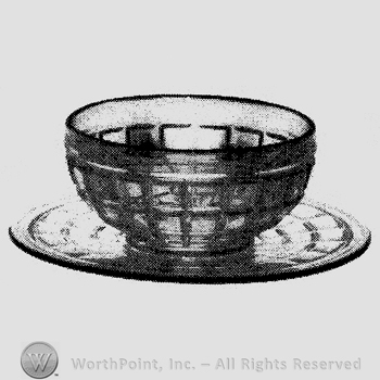 Glass pattern: Victorian; bowl and plate.