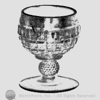 Glass pattern: Victorian; oyster cocktail.