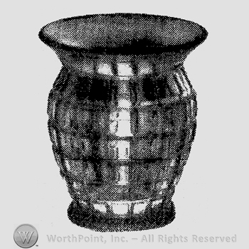 Glass pattern: Victorian; vase.