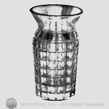 Glass pattern: Victorian; vase.