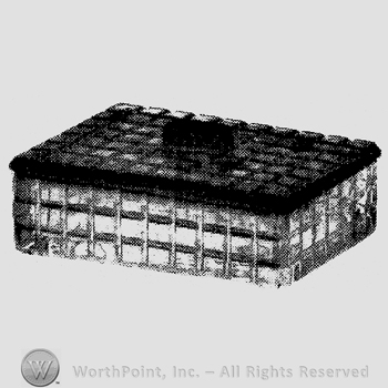 Glass pattern: Victorian; cigarette box.