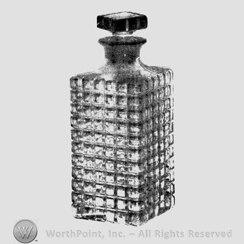 Glass pattern: Victorian; rye bottle.