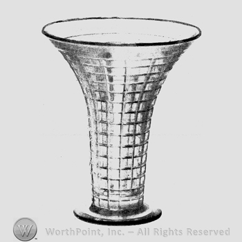 Glass pattern: Victorian; vase.