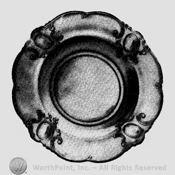 Glass pattern: Rococo; plate.