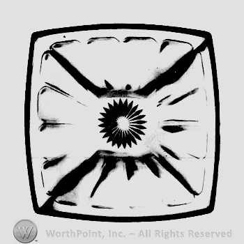Glass pattern: Quaker; plate.