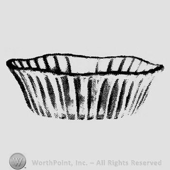 Glass pattern: Ridgeleigh; nappy.