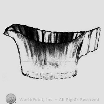 Glass pattern: Ridgeleigh; cream.