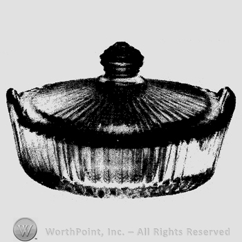 Glass pattern: Ridgeleigh; lemon dish.