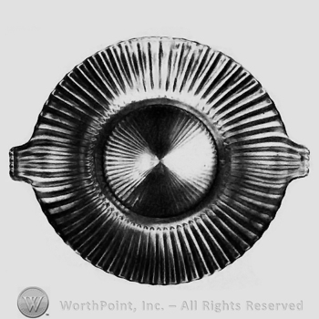 Glass pattern: Ridgeleigh; plate.