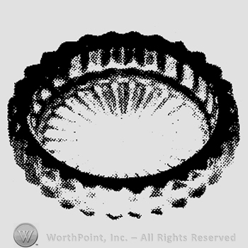 Glass pattern: Ridgeleigh; ash tray.