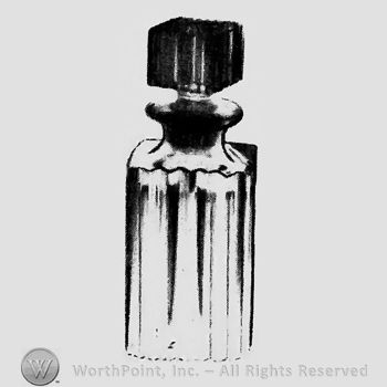 Glass pattern: Ridgeleigh; cologne bottle.