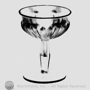 Glass pattern: Ridgeleigh; saucer champagne.