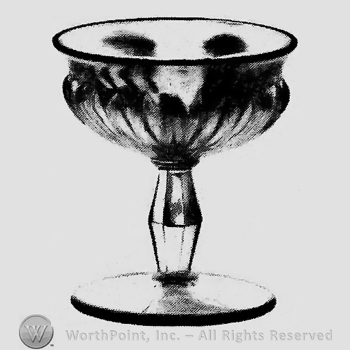 Glass pattern: Ridgeleigh; sherbet.