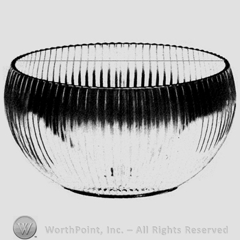 Glass pattern: Ridgeleigh; punch bowl.
