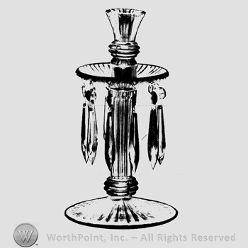 Glass pattern: Ridgeleigh; candelabra.