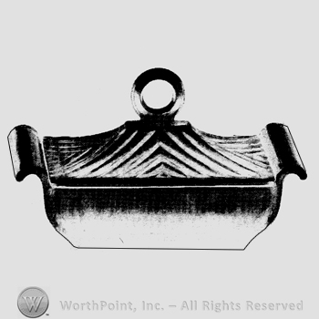 Glass pattern: Stanhope; cigarette box.